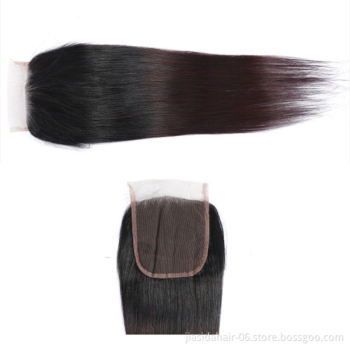 4x4 Natural Pre Plucked Straight Swiss Lace Top Closure 100% Brazilian Human Hair Transparent HD Lace Closure